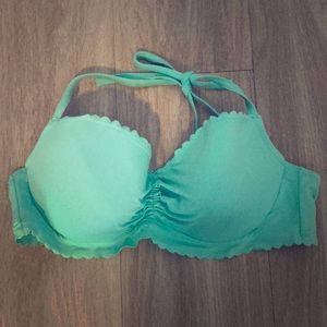 A turquoise blue Victoria’s Secret bikini top!